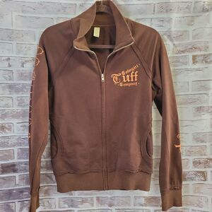 Juicy Couture Y2K Sweater Girls L Chocolate Brown Hoodie Outdoors